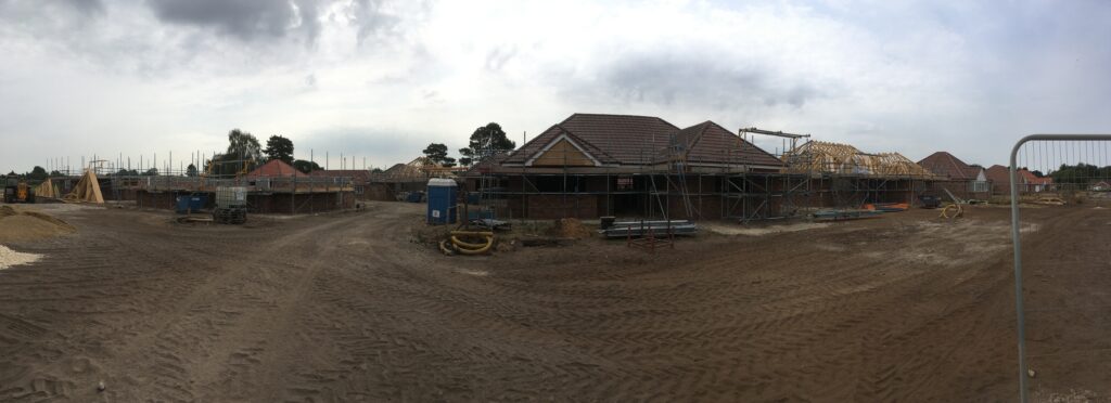 construction scaffolding for bungalows
