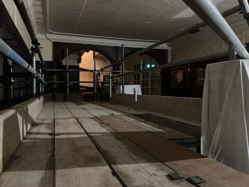 interior scaffolding inside of the petwood hotel in Woodhall Spa - image 2