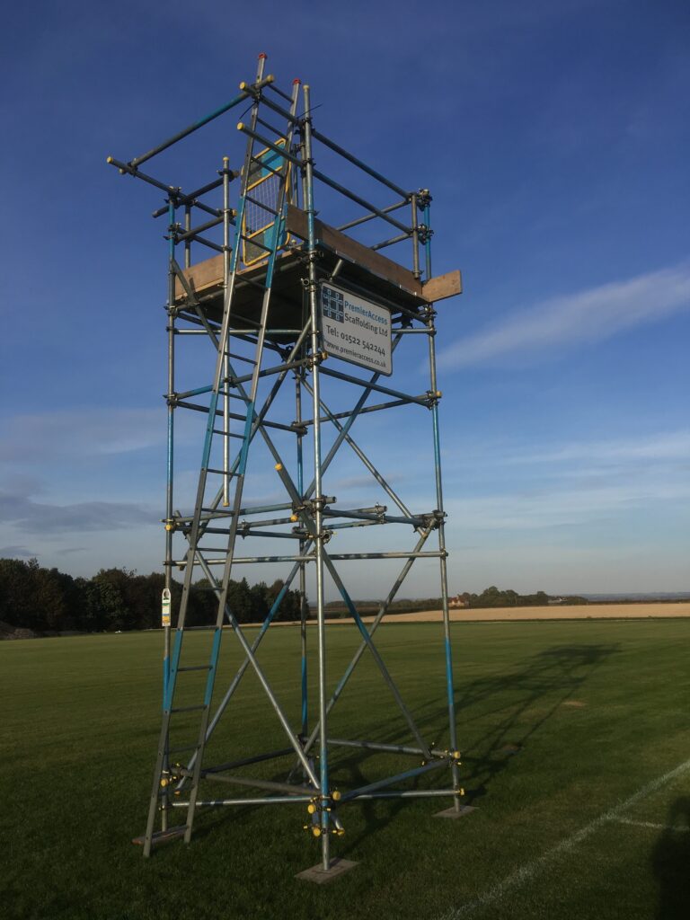 scaffold tower as sponsorship for football - image 2
