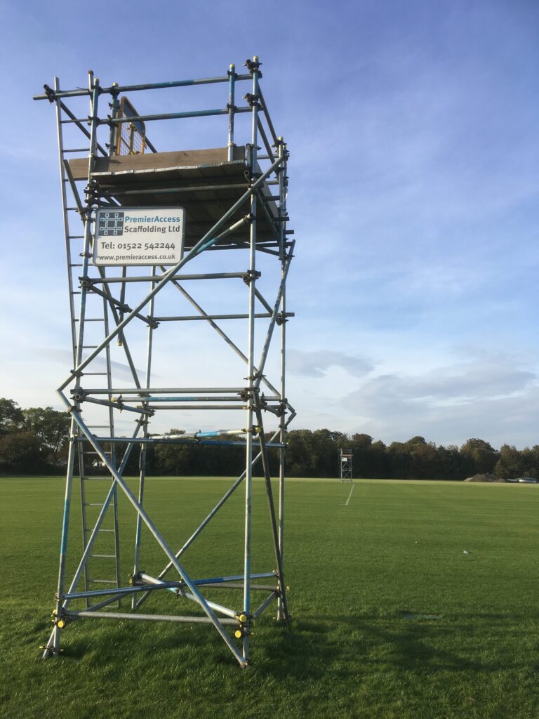 scaffold tower as sponsorship for football - image 3