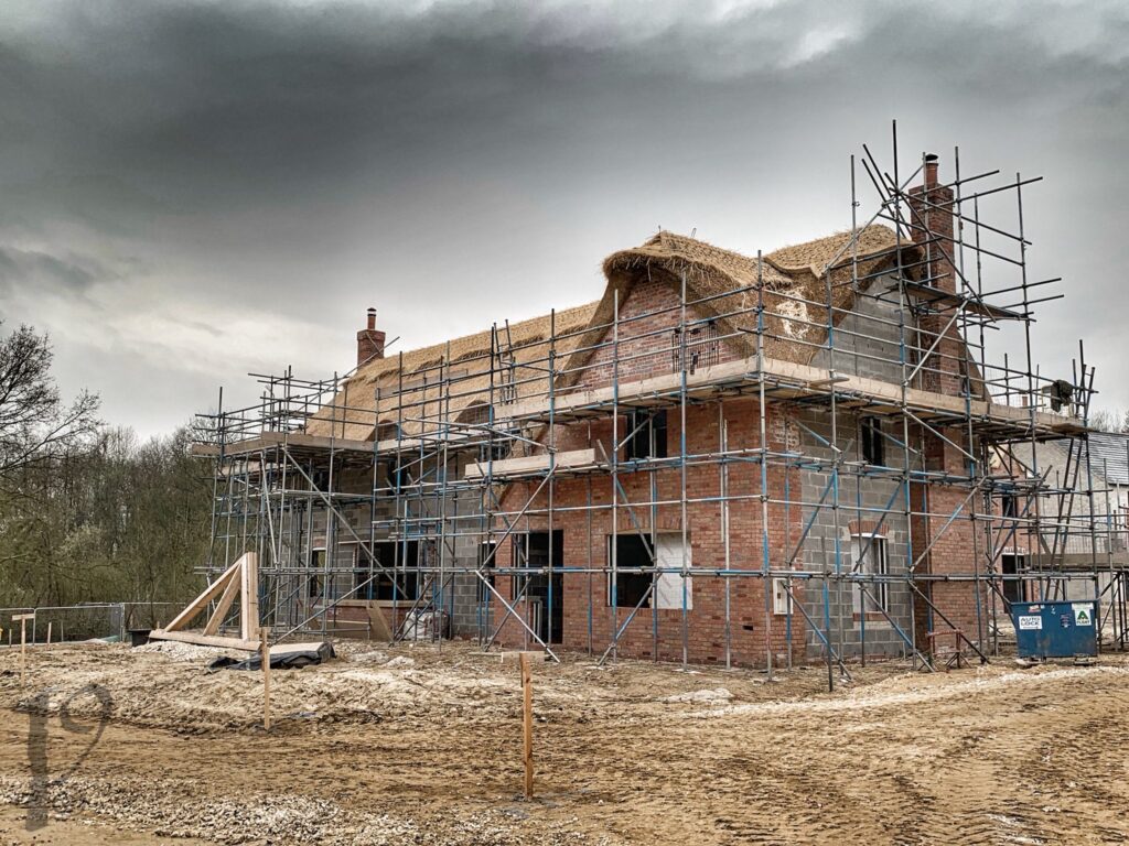 scaffolding for house construction