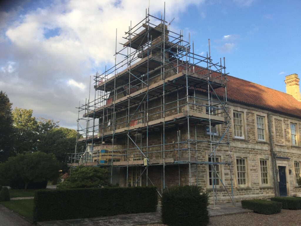 scaffolding on Cammeringham Manor - image 6
