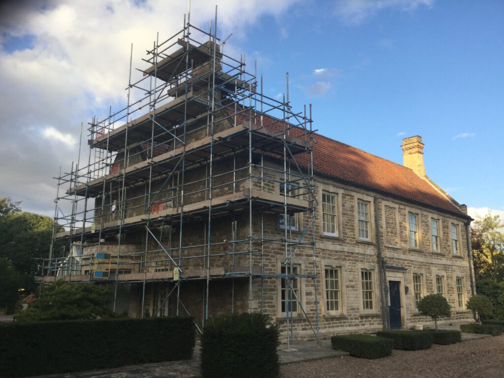 scaffolding on Cammeringham Manor - image 5