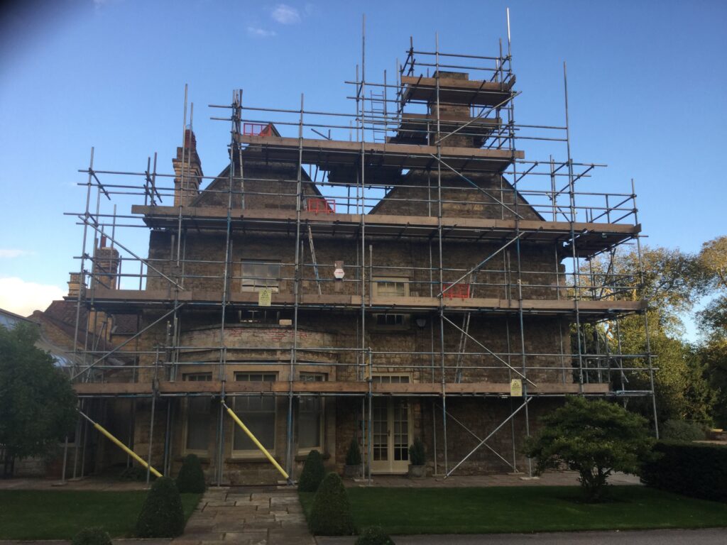 scaffolding on Cammeringham Manor - image 3