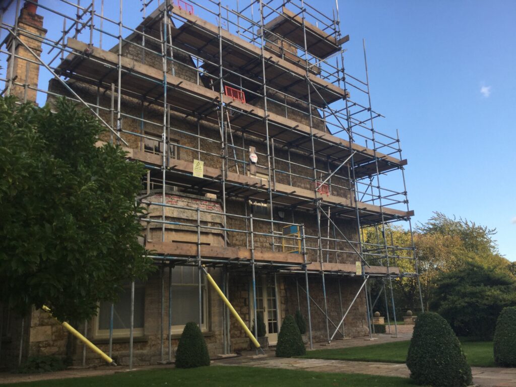 scaffolding on Cammeringham Manor - image 2