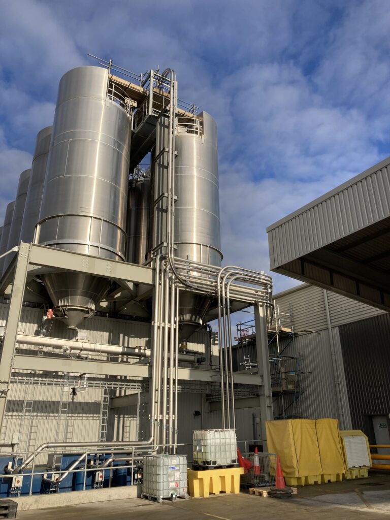 scaffolding on commercial building for pipework installation -image 13