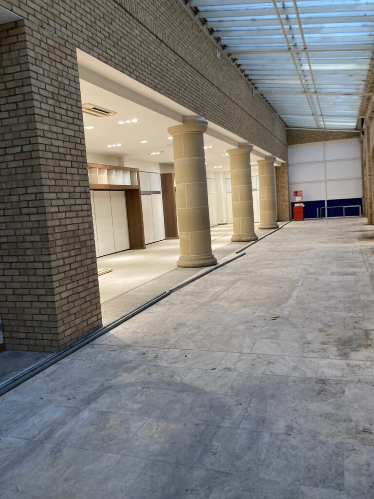 the inside of st marks station in Lincoln