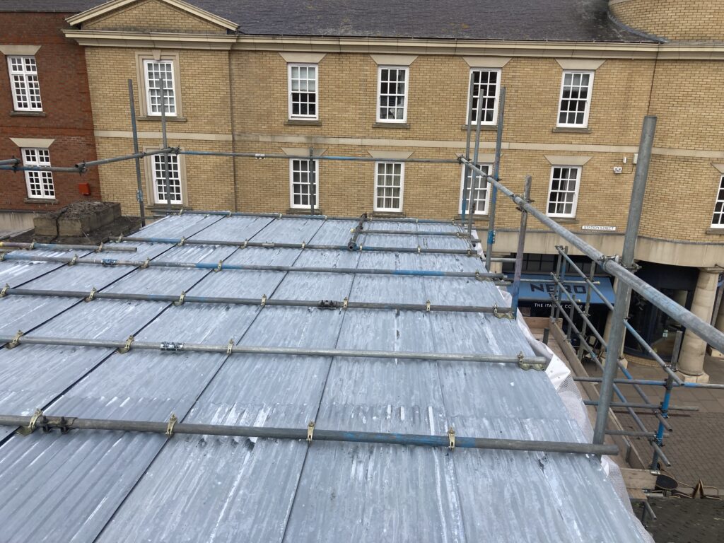 temporary roof at st marks station in Lincoln