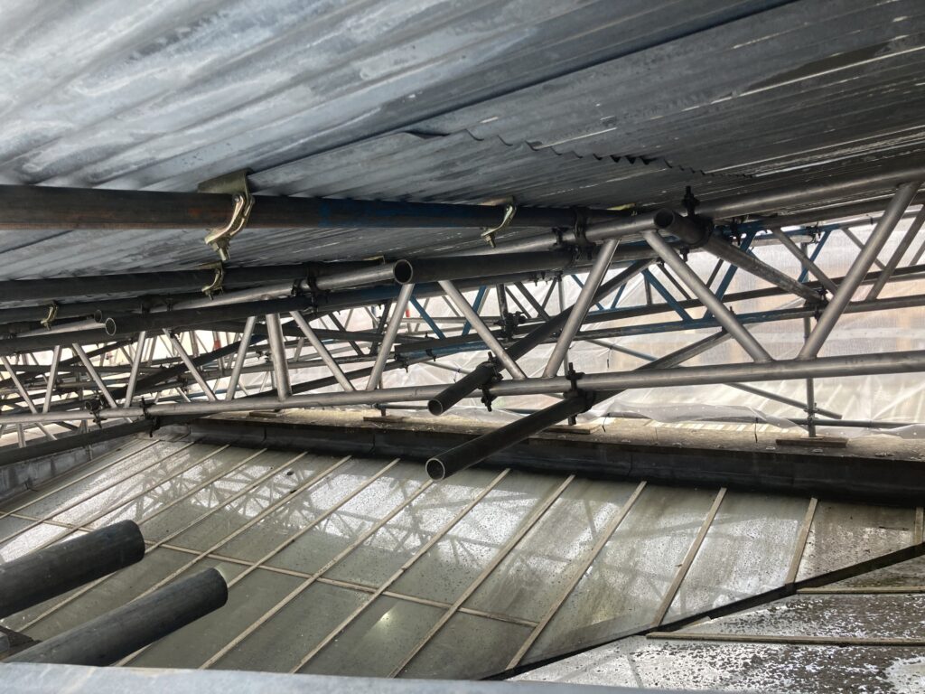 temporary roof at st marks station in Lincoln