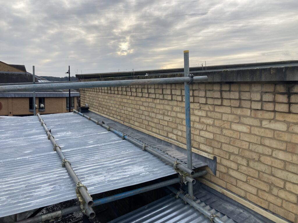 temporary roof at st marks station in Lincoln