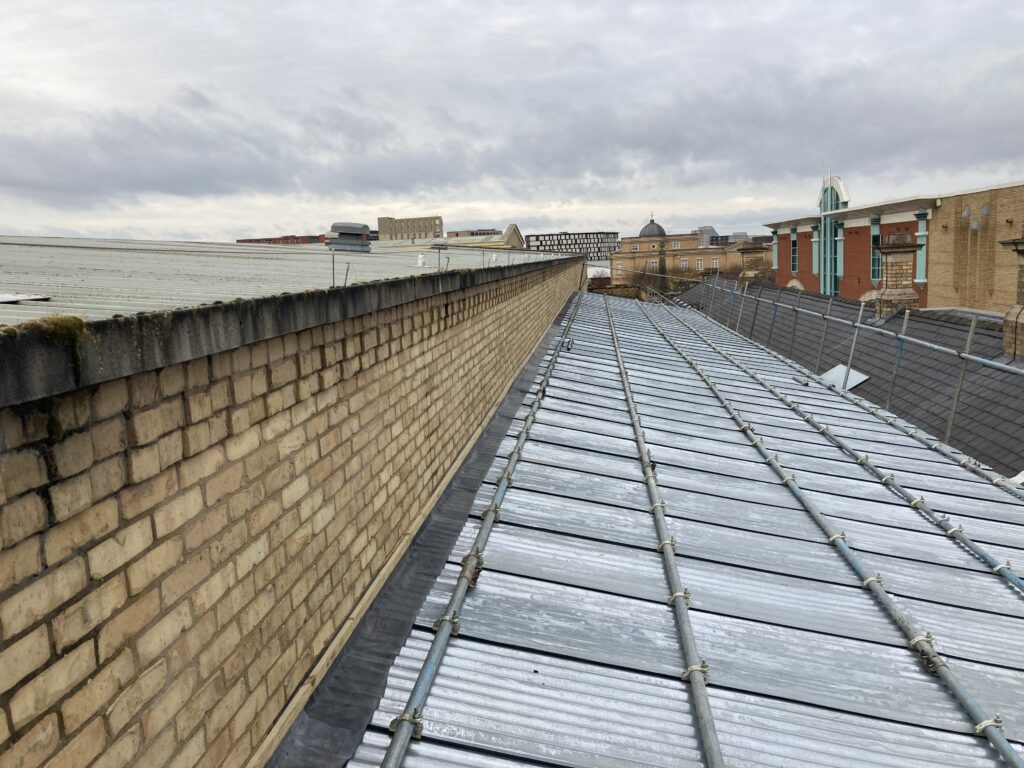temporary roof at st marks station in Lincoln