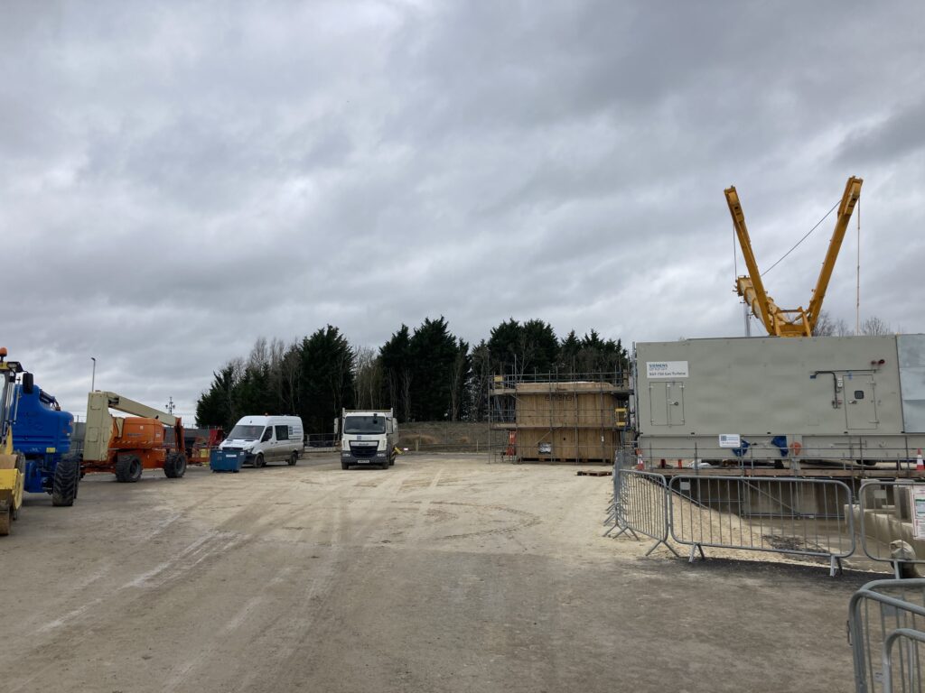 the construction of a turbine installation