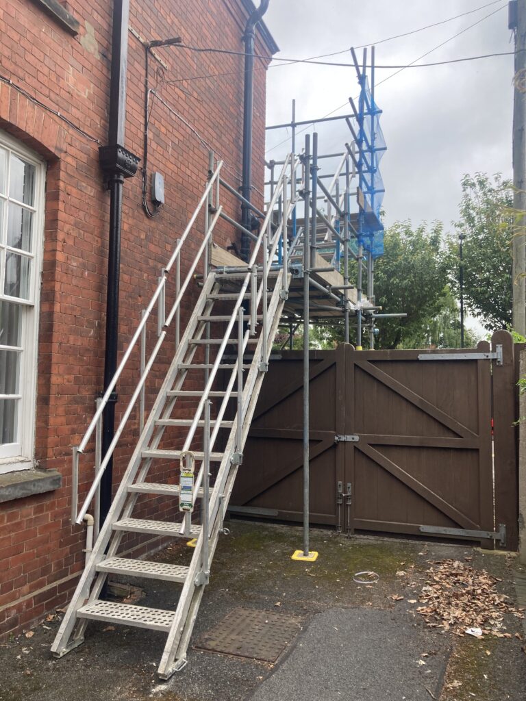 stairs to access some scaffolding